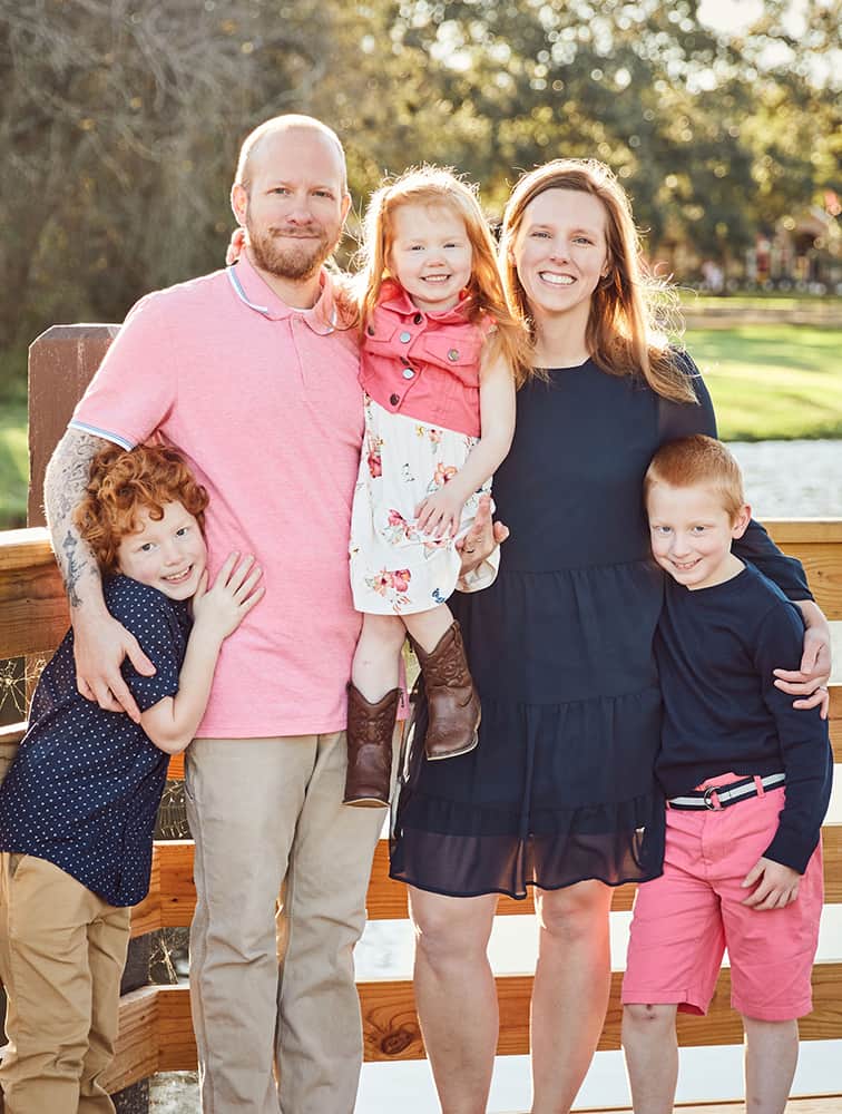Dr. Miller with her husband and three children